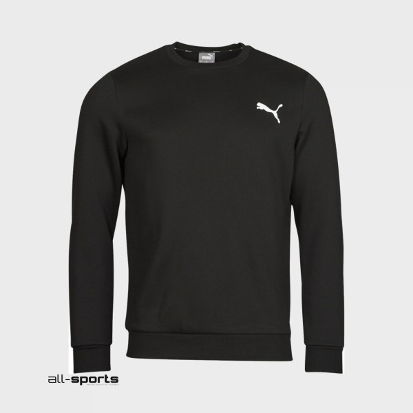 Puma Essential Small Logo Ανδρικο Φουτερ Μαυρο