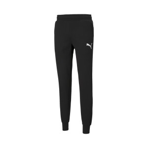 Puma Essentials Fleece Logo Ανδρικο Παντελονι Φορμας Μαυρο