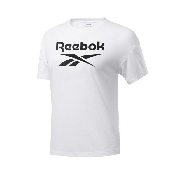 Reebok Workout Ready Supremium Logo Tee Λευκο