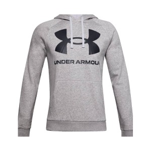Under Armour Rival Fleece Big Logo Ανδρικη Φουτερ Γκρι