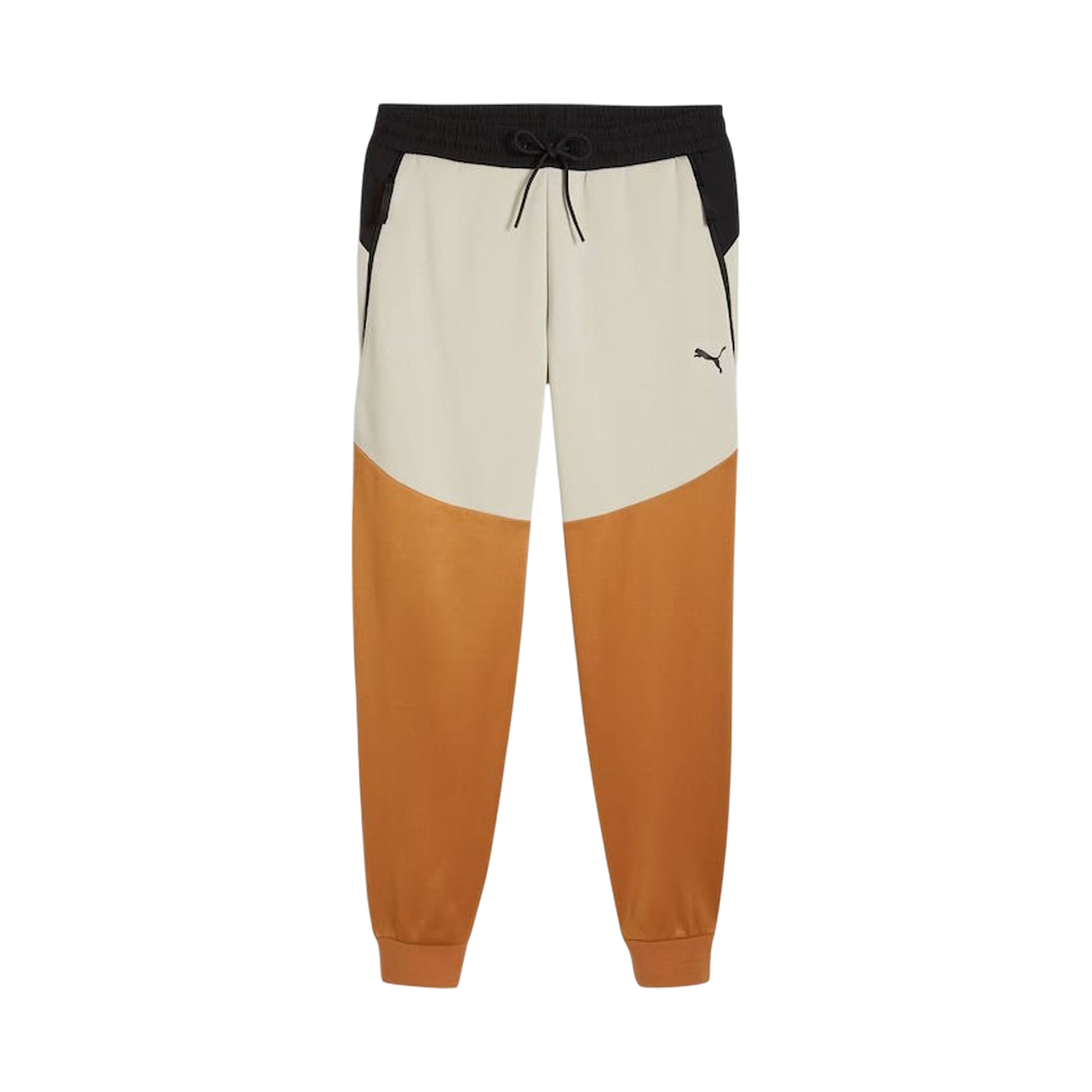 Puma Tech Fleece Fry Dry Cell Regular Fit Ανδρικο Παντελονι Μπεζ Πορτοκαλι